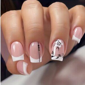Beautiful press-on or glue-on nails.